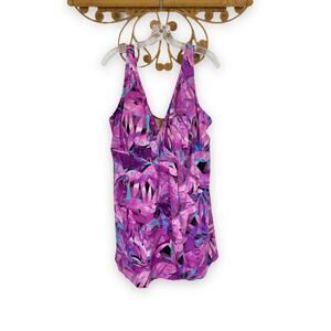 Swimsuits for All purple tankini bathing suit 22